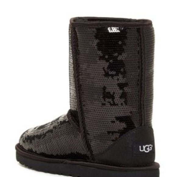 UGG Australia Black Sequin Sparkle Boots - Picture 6 of 10